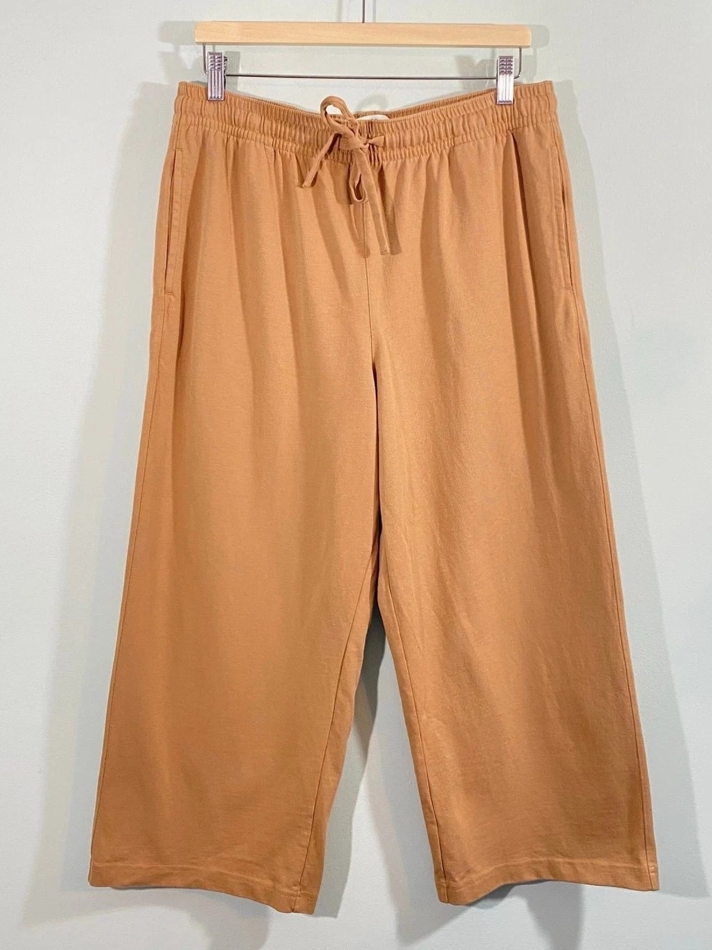 Vince Pull On Cotton Wide Leg Sweatpants
